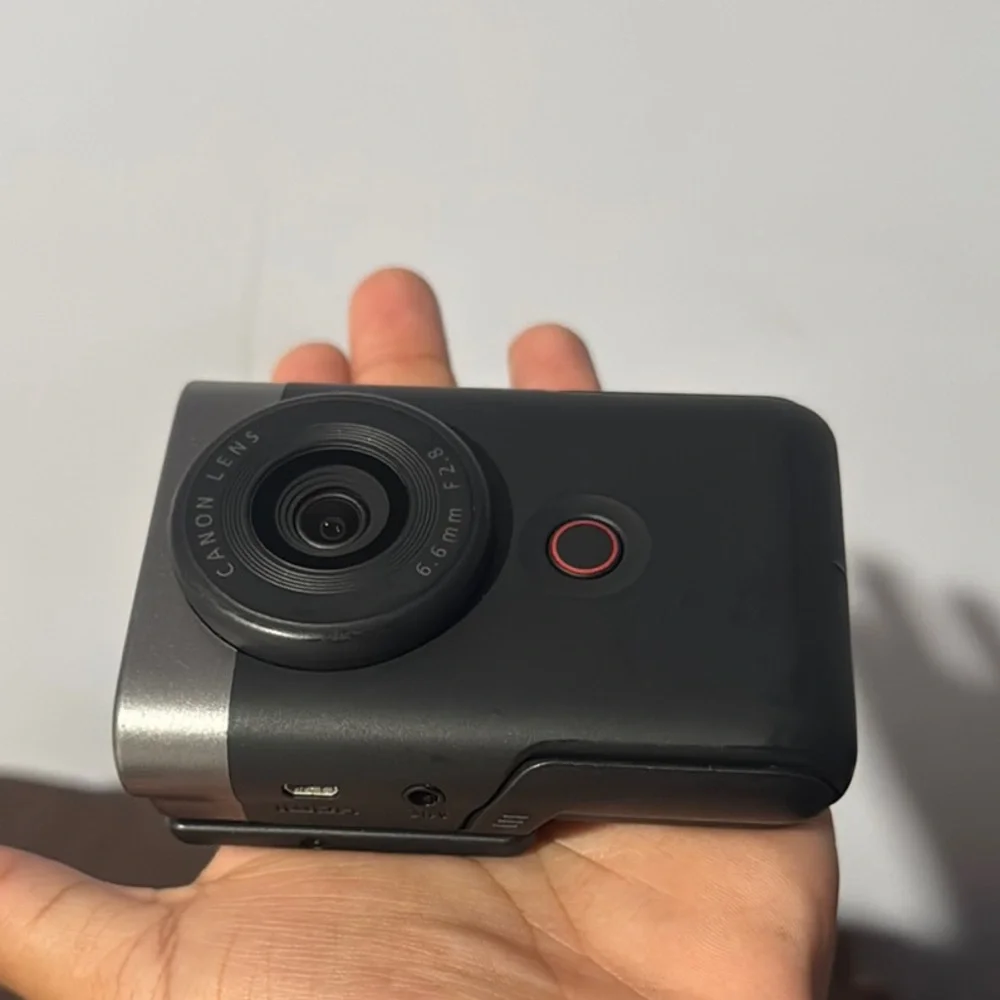 Canon Black Webcam with Circular Lens and LED Indicator